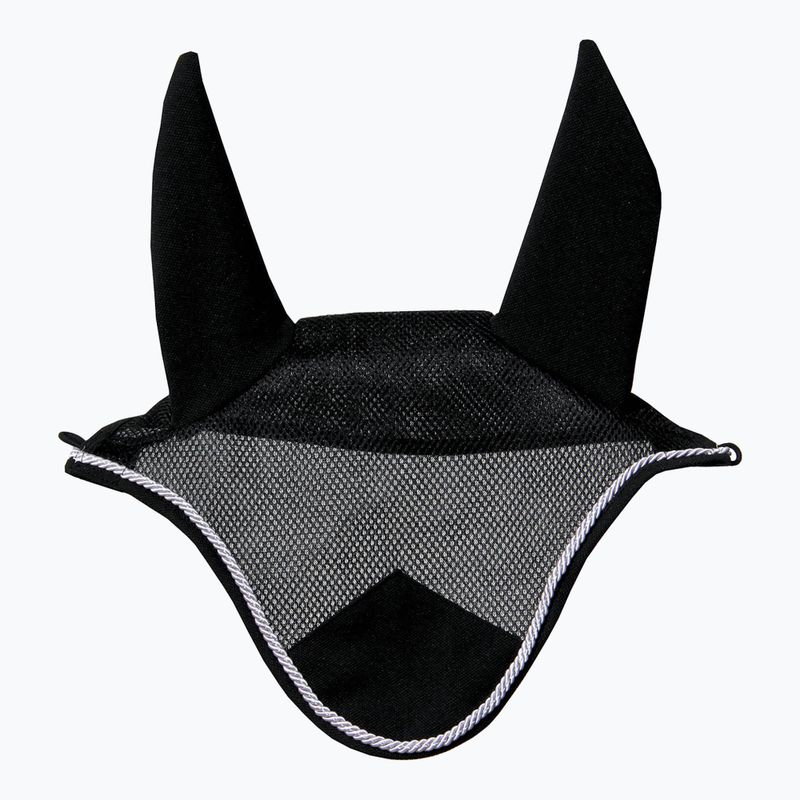 Paraorecchie York Air Mesh per cavalli, nero