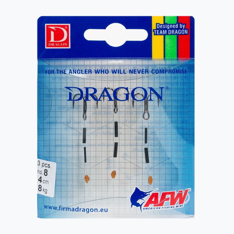 DRAGON V-Lures mulinello per esche per lucioperca 3 pezzi nero PDF-51-008-0804
