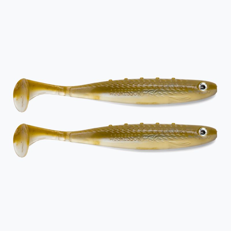 DRAGON V-Lures Aggressor Pro 2 pezzi esca in gomma honey dodger CHE-AG50D-02-200