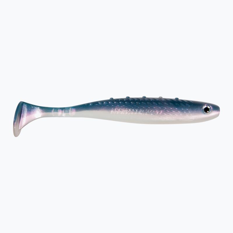 DRAGON V-Lures Aggressor Pro 2 pezzi grigio minnow gomma esca CHE-AG50D-03-800