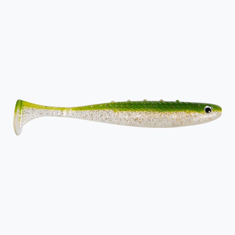 DRAGON V-Lures Aggressor Pro 2 pezzi esca in gomma trasparente-oliva CHE-AG50D-20-209