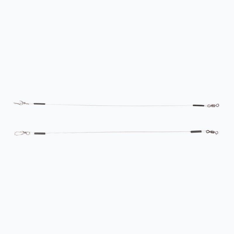 DRAGON Wire Quick Lock spinning leader 1x19 2 pezzi argento PDF-56-703-15 2