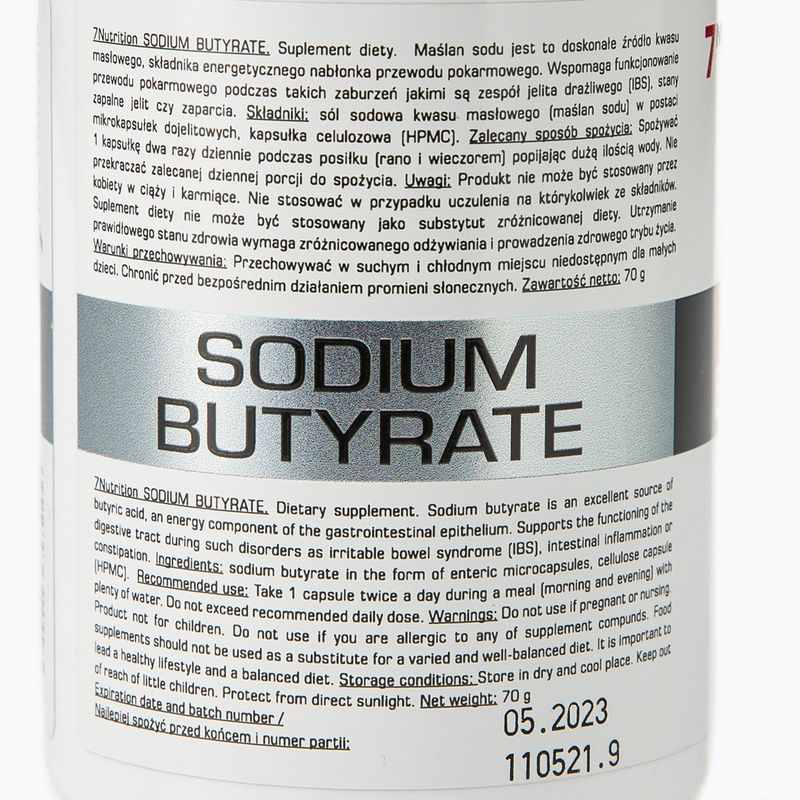 Integratore 7Nutrition Butirrato di sodio 580 mg 100 capsule 3