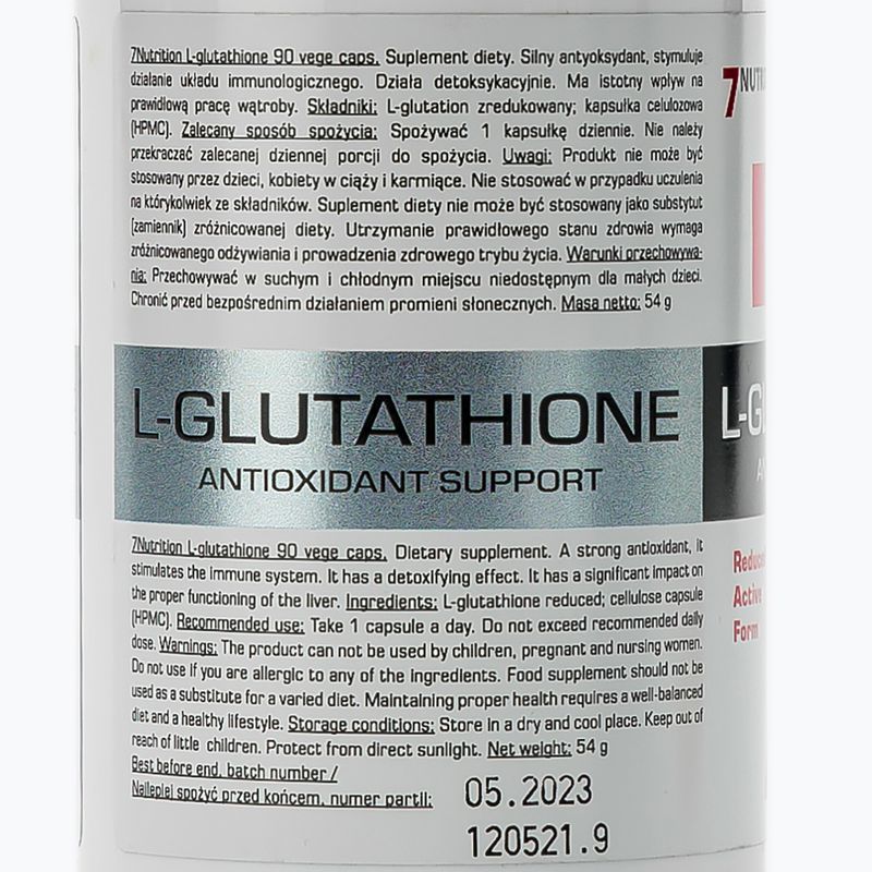 7Nutrition Integratore di L-Glutatione 90 capsule 2
