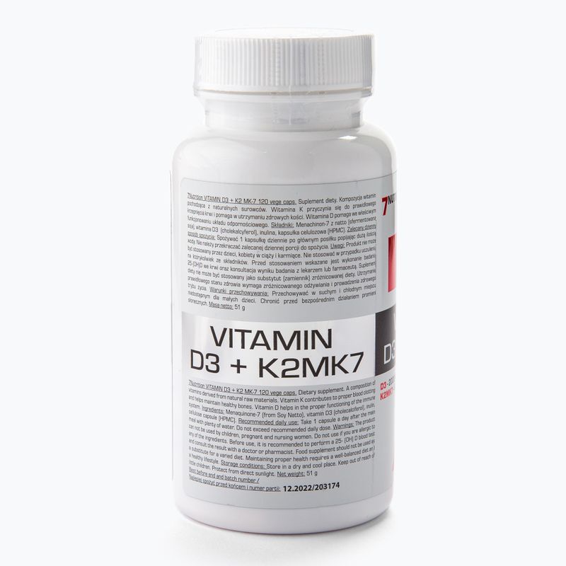 Vitamina D3+K2 MK7 7Nutrition D3+K2 MK7 120 capsule 2