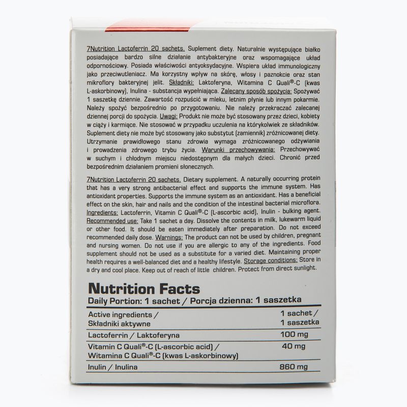 Lattoferrina 7Nutrition 90% 100 mg 20 bustine 3