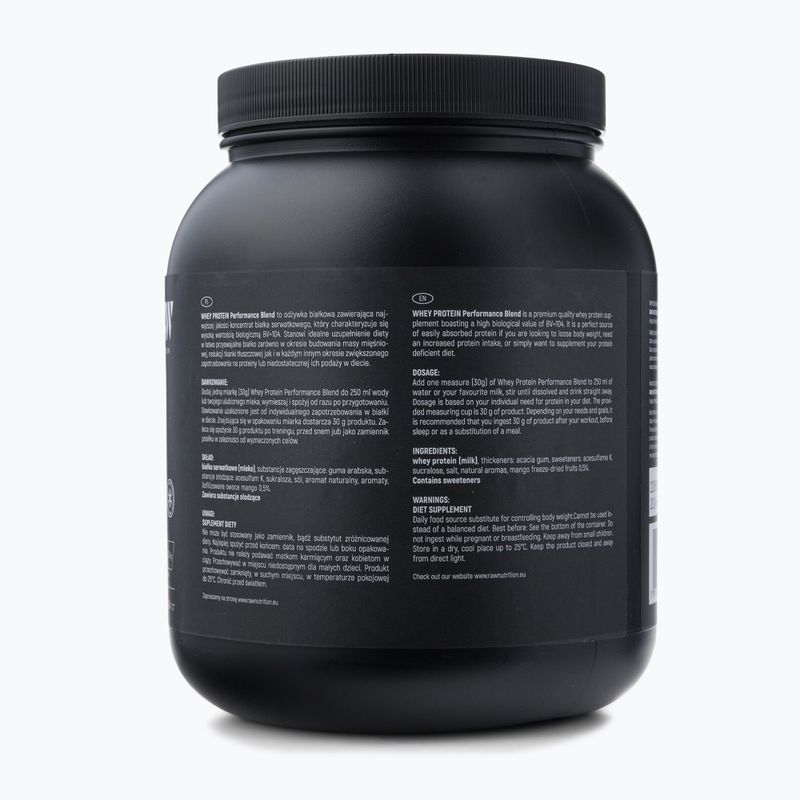 Proteine del siero del latte Raw Nutrition Mango 900 g 2