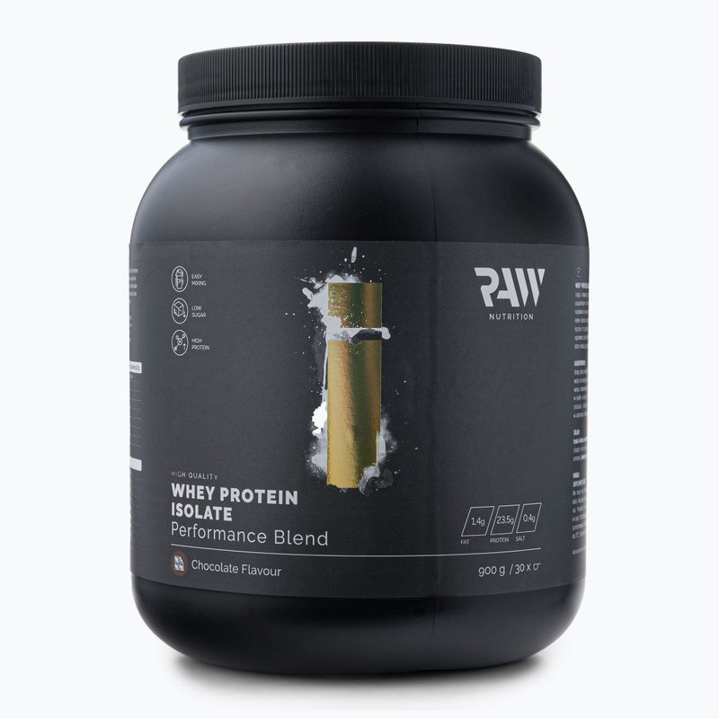 Proteine del siero del latte isolate Raw Nutrition Chocolate 900 g