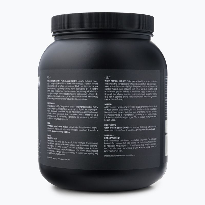 Proteine del siero del latte isolate Raw Nutrition Chocolate 900 g 2