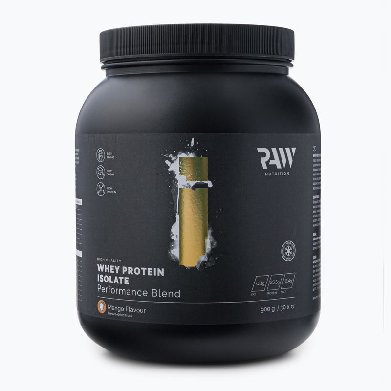 Proteine del siero del latte isolate Raw Nutrition Mango 900 g