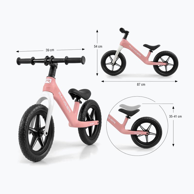 Bicicletta senza pedali Milly Mally Ranger Flash pink 10