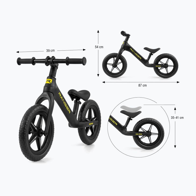 Bicicletta senza pedali Milly Mally Ranger Flash black 9