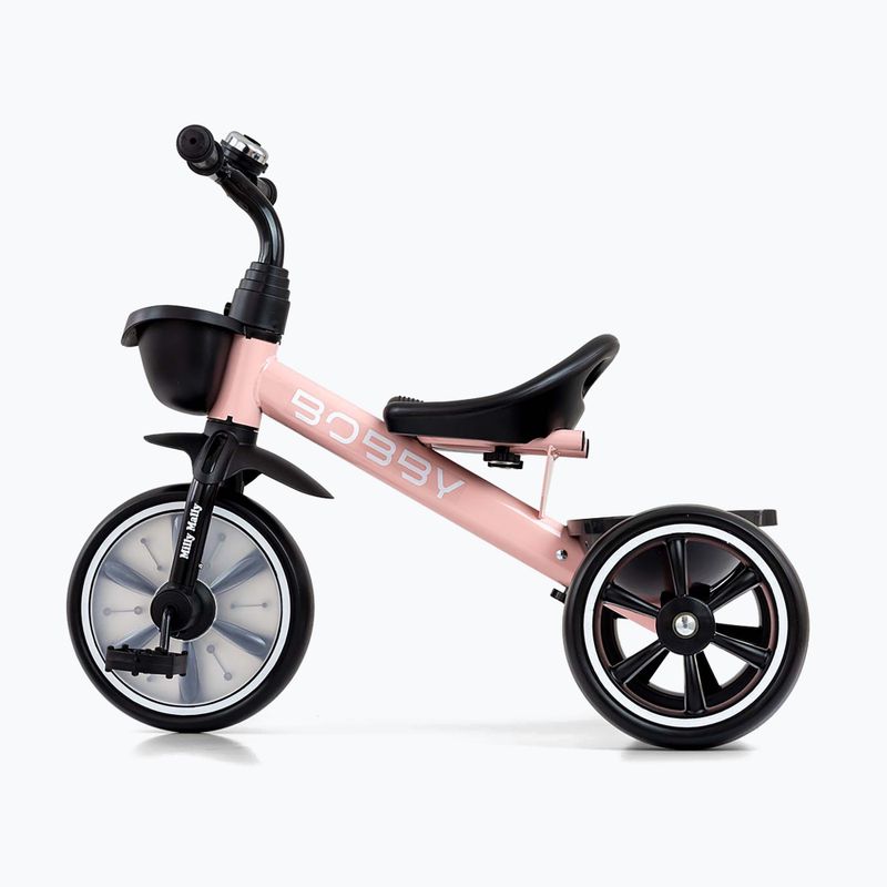 Bicicletta senza pedali a tre ruote Milly Mally Bobby pink 3
