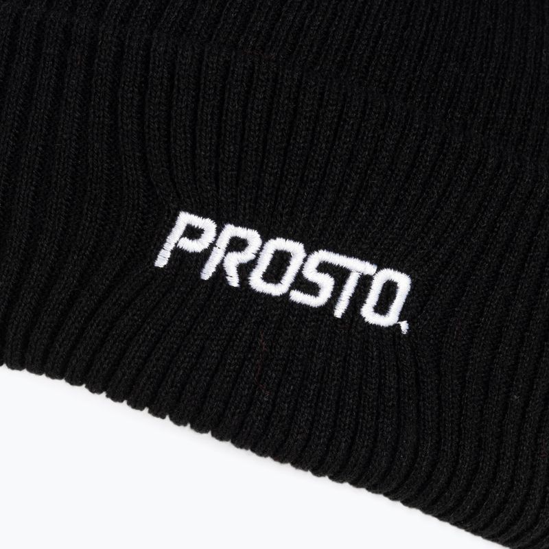 Berretto invernale da uomo PROSTO Cumul nero 4