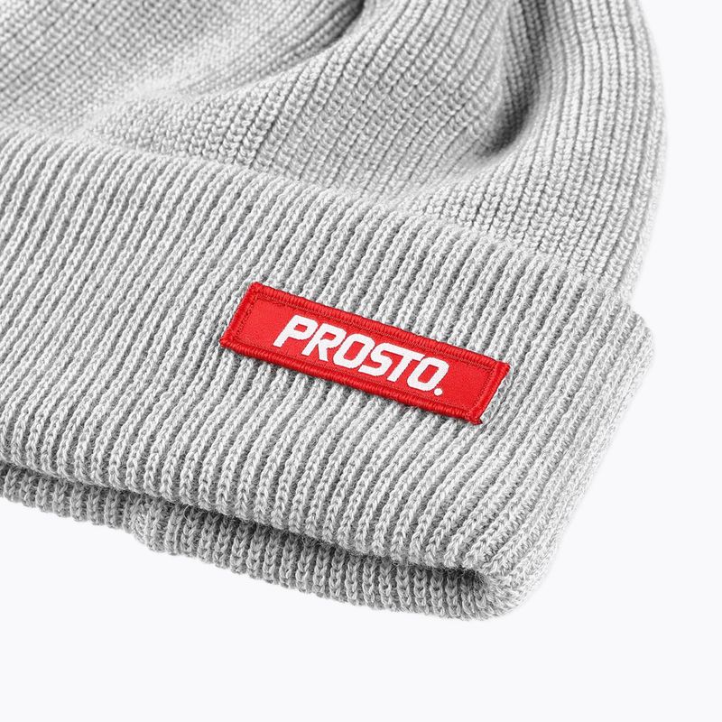Berretto invernale da uomo grigio PROSTO Land 7