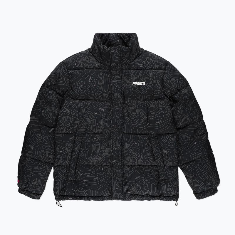 Giacca invernale da uomo PROSTO Puff Pattern nero