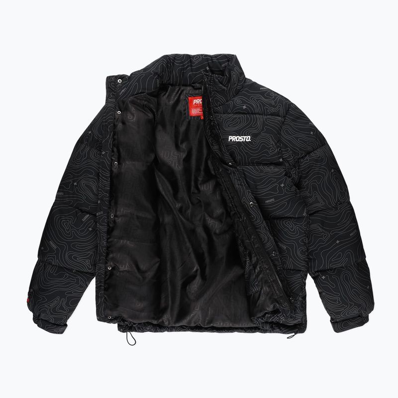 Giacca invernale da uomo PROSTO Puff Pattern nero 2