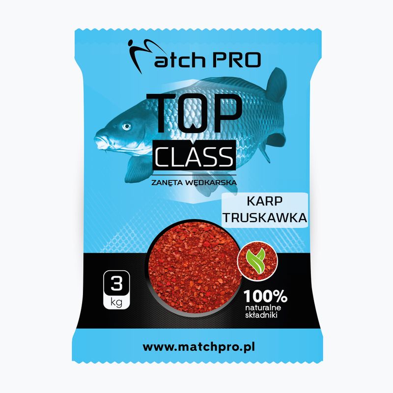 MatchPro Top CLlass per la pesca alla carpa con esca a terra Strawberry 3kg