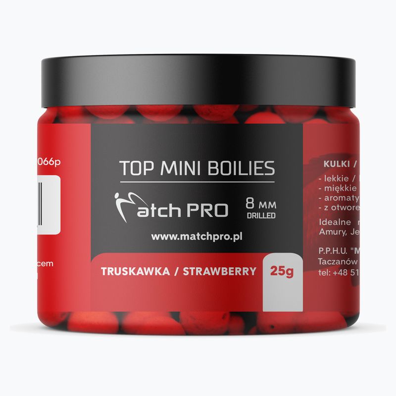 MatchPro Top Boiles Fragola 8 mm palline con gancio