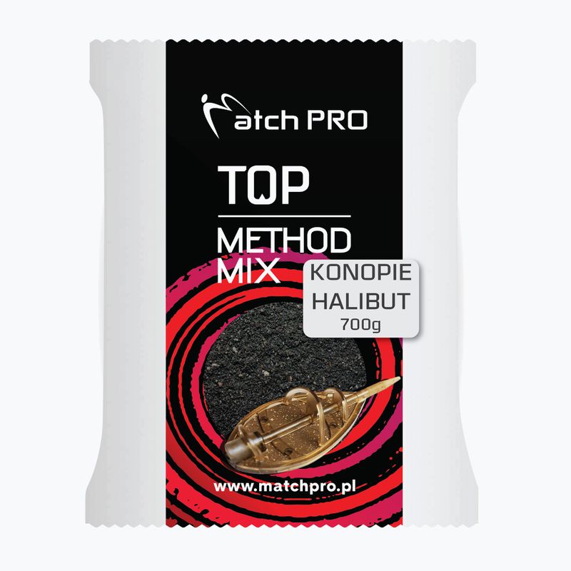 MatchPro Methodmix Black Halibut & Konipie, esca artificiale per la pesca 700 g