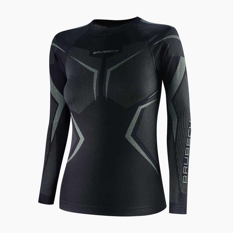Felpa termica donna Brubeck Dry black/graphite 3