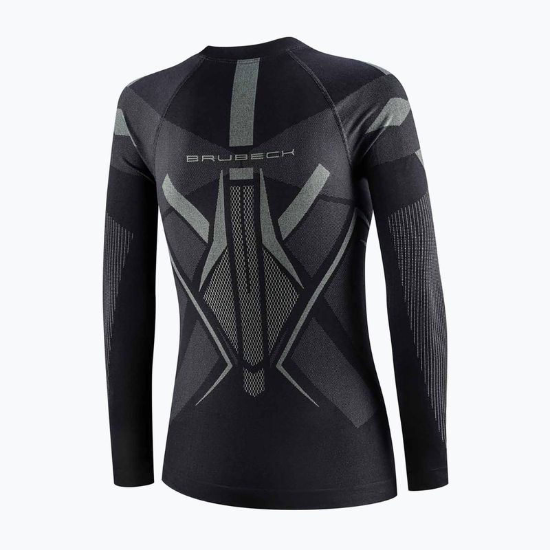 Felpa termica donna Brubeck Dry black/graphite 4