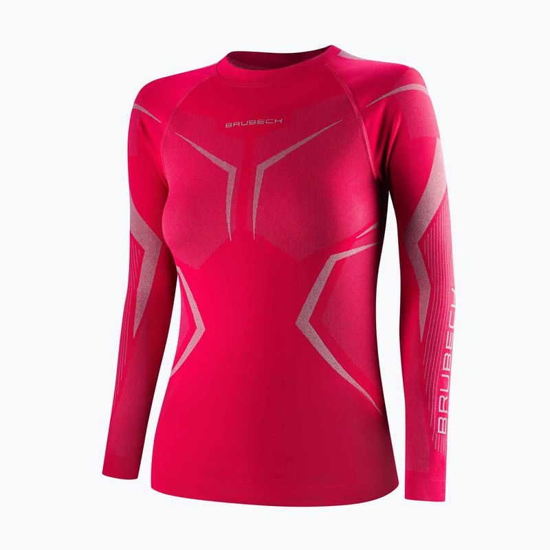 Felpa termica donna Brubeck Dry raspberry/gray 3