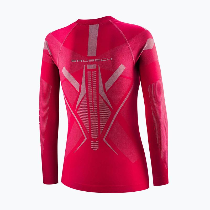 Felpa termica donna Brubeck Dry raspberry/gray 4