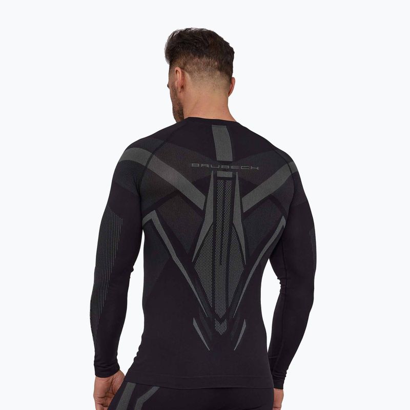 Felpa termica uomo Brubeck Dry black/graphite 2