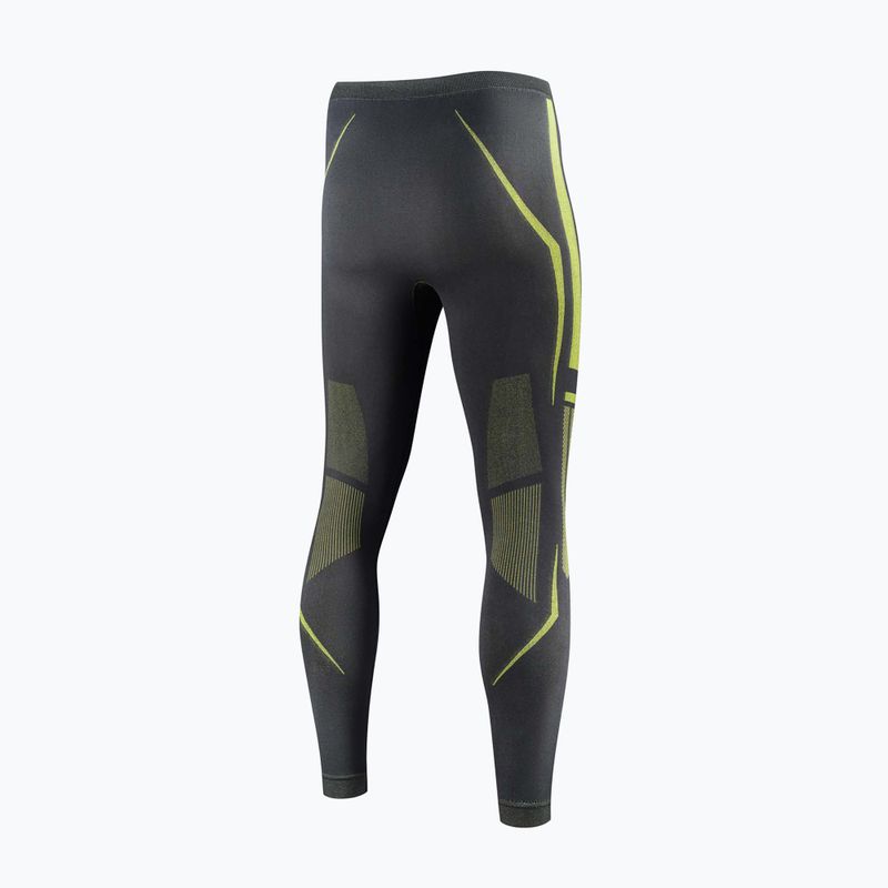 Pantaloni termici da uomo Brubeck Dry graphite/lime 4