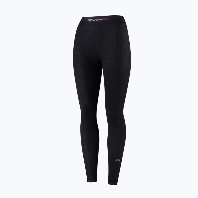 Pantaloni termici da donna Brubeck Active Merino black 3