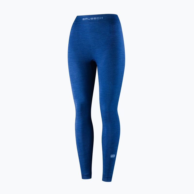 Pantaloni termici da donna Brubeck Active Merino blue 3