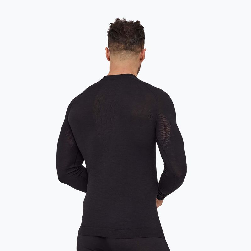 Felpa termica uomo Brubeck Active Merino black 2