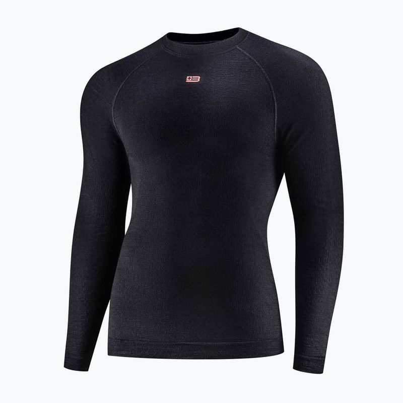 Felpa termica uomo Brubeck Active Merino black 3