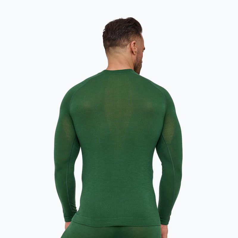 Felpa termica uomo Brubeck Active Merino green 2