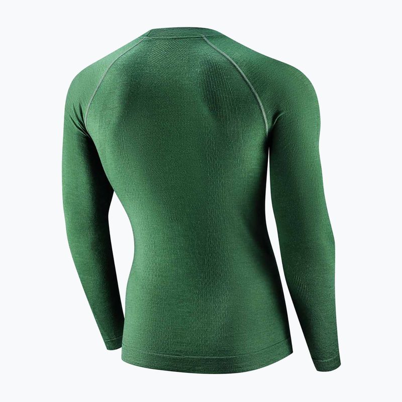 Felpa termica uomo Brubeck Active Merino green 4