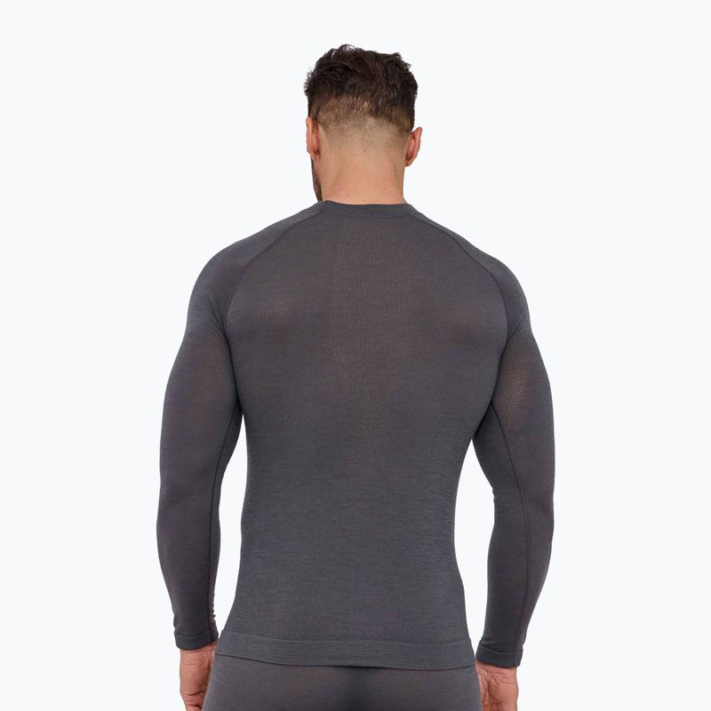 Felpa termica uomo Brubeck Active Merino graphite 2