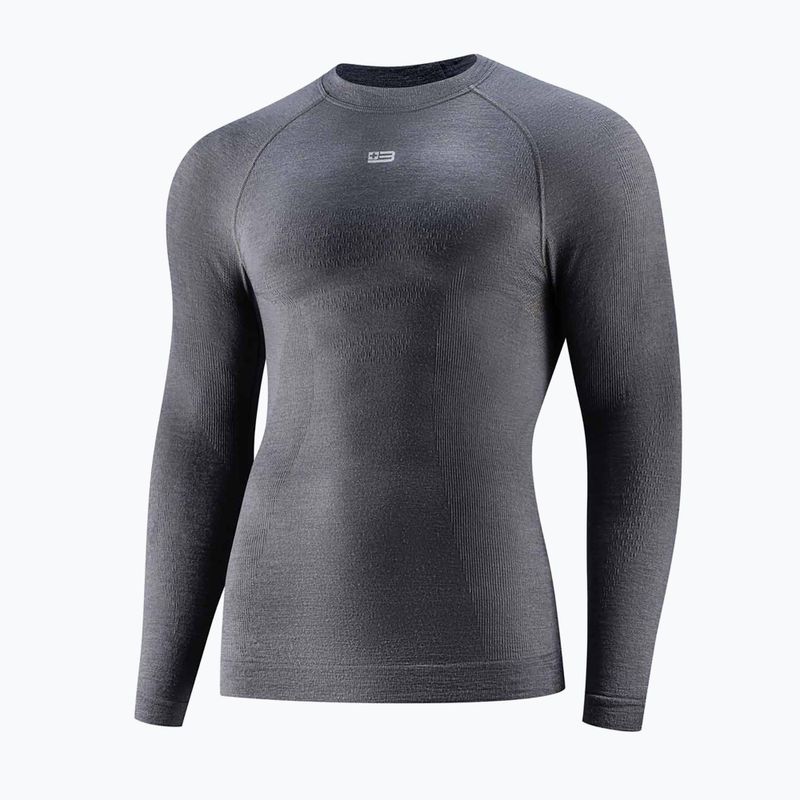 Felpa termica uomo Brubeck Active Merino graphite 3