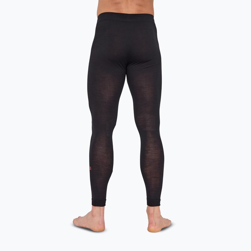 Pantaloni termici da uomo Brubeck Active Merino black 2