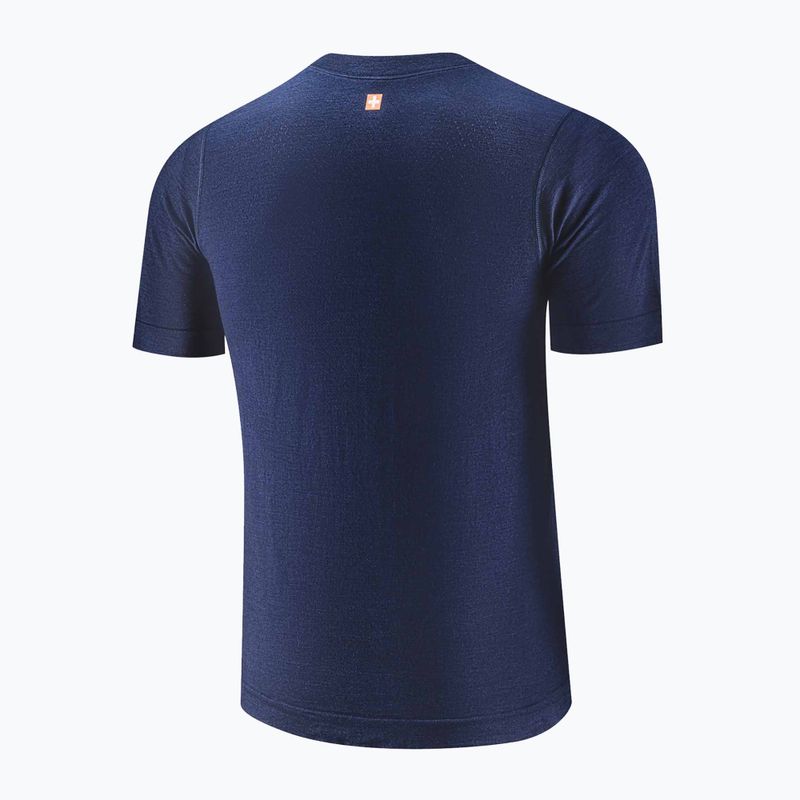 Maglietta termica da uomo Brubeck Outdoor Wool Pro navy blue 4