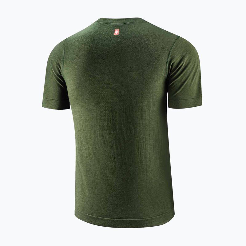 Maglia termica da uomo Brubeck Outdoor Wool Pro dark green 4