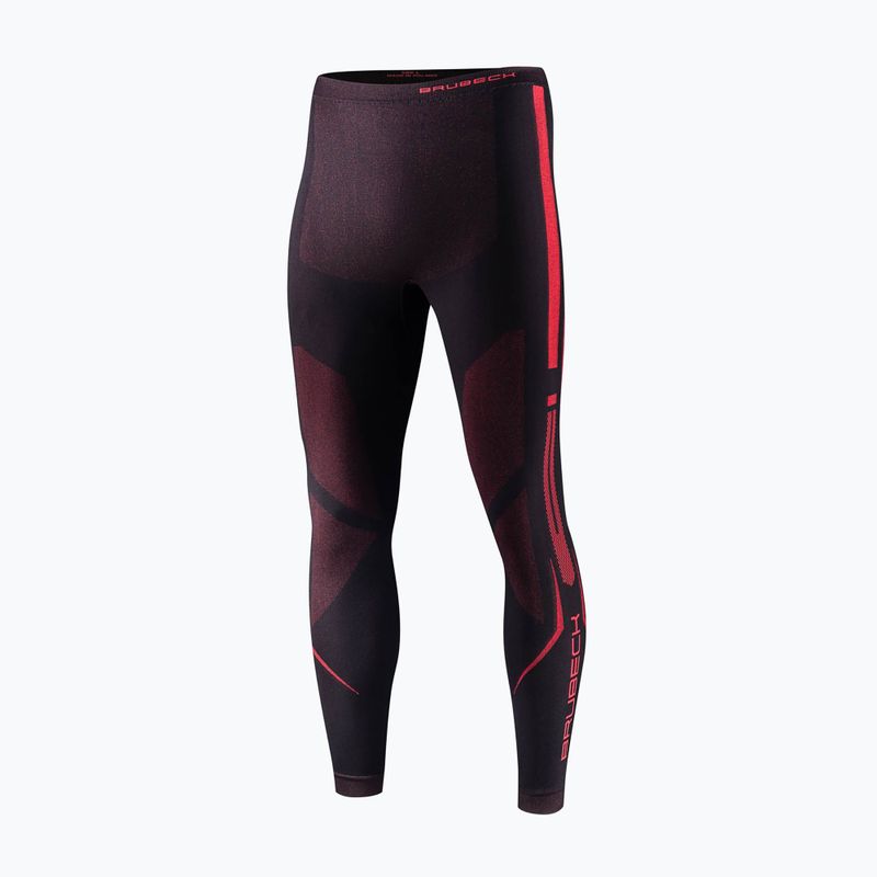 Pantaloni termici da uomo Brubeck Dry black/red 3
