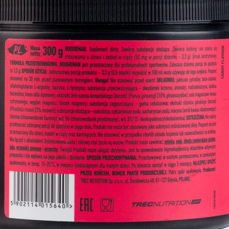Trec Boogieman Candy pre-allenamento 300 g 2