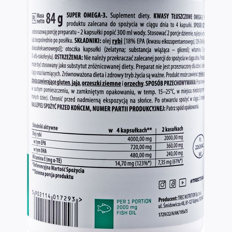 Trec Vitality Super Omega 3 acidi grassi 60 capsule 2