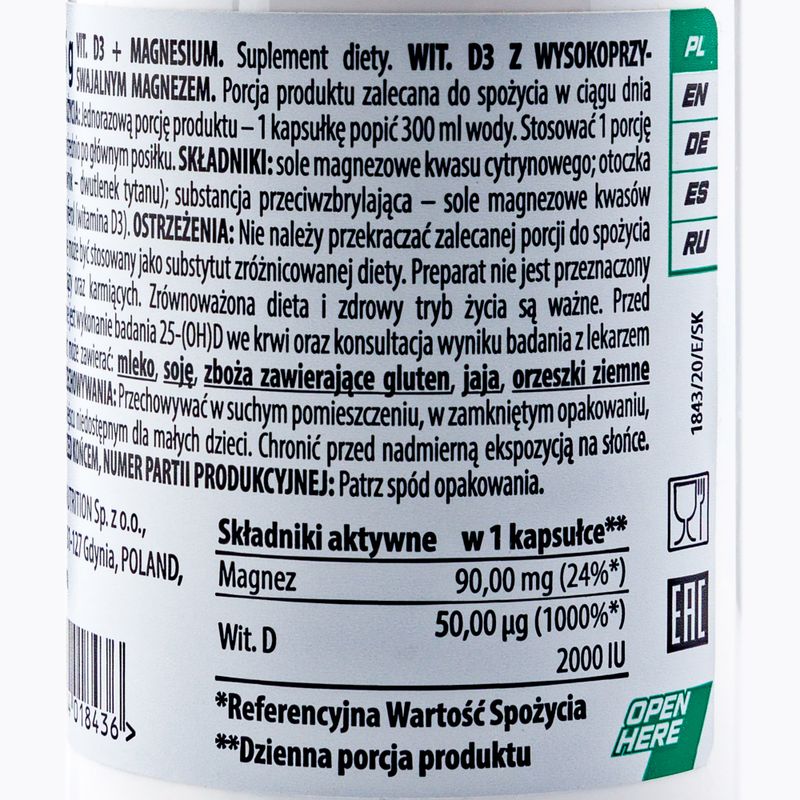 Trec Vitamina D3 + Magnesio 60 capsule 3
