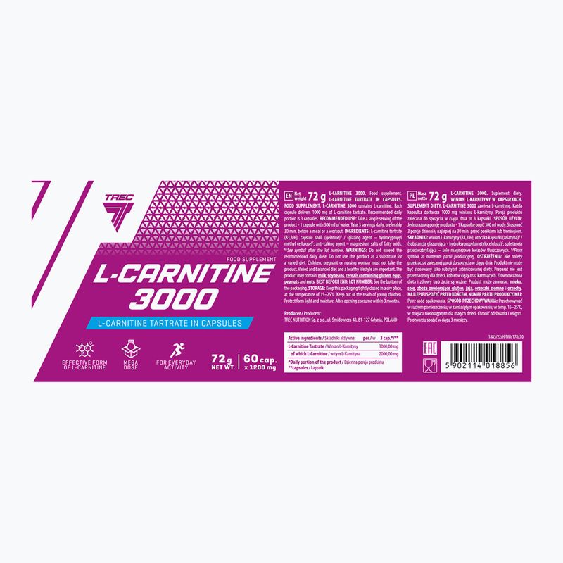 Trec L-Carnitina 3000 60 capsule 2