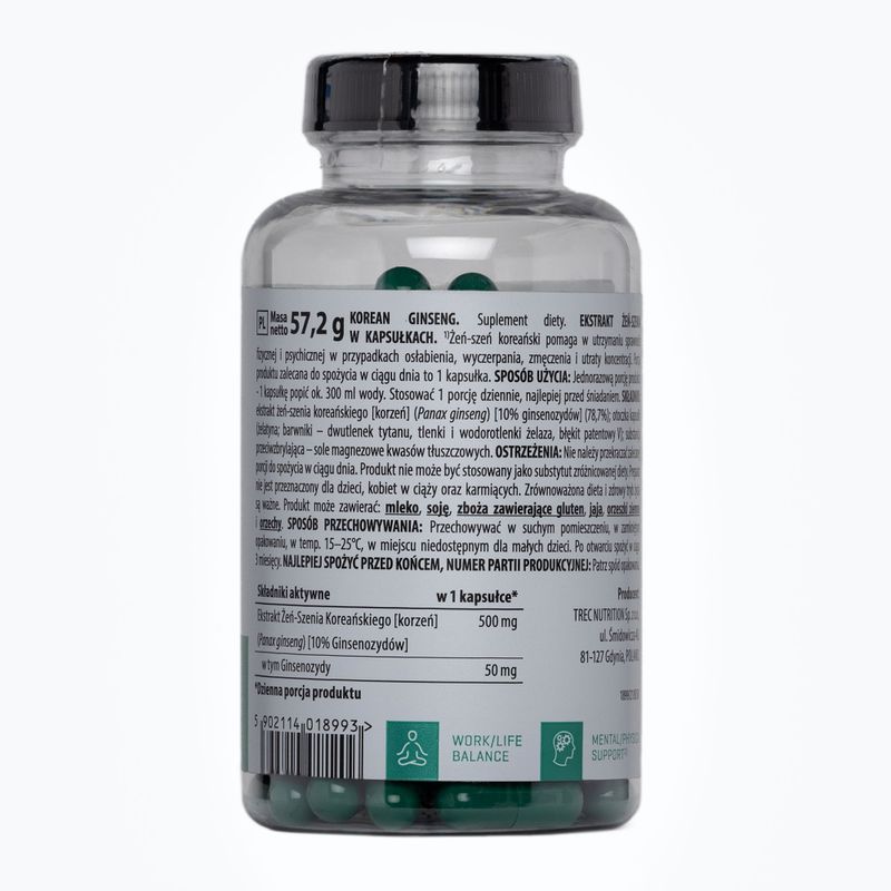 Trec Vitality Ginseng coreano 90 capsule 2