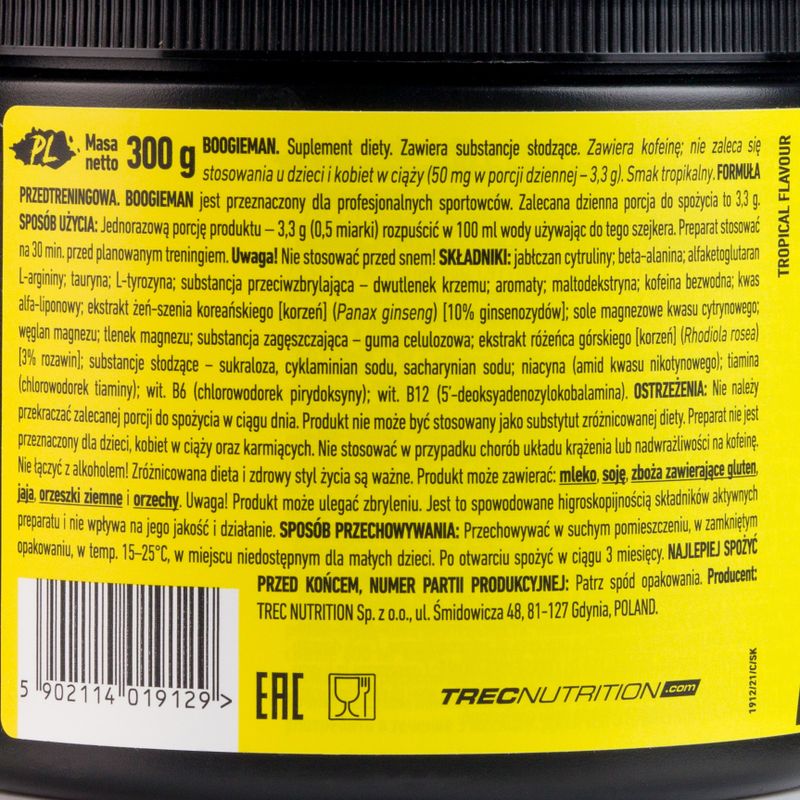 Trec Boogieman Tropical pre-allenamento 300 g 2