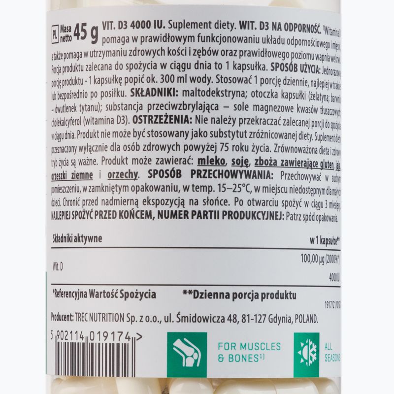 Vitamina Trec Vitality Vit. D3 4000 UI 90 cps 2