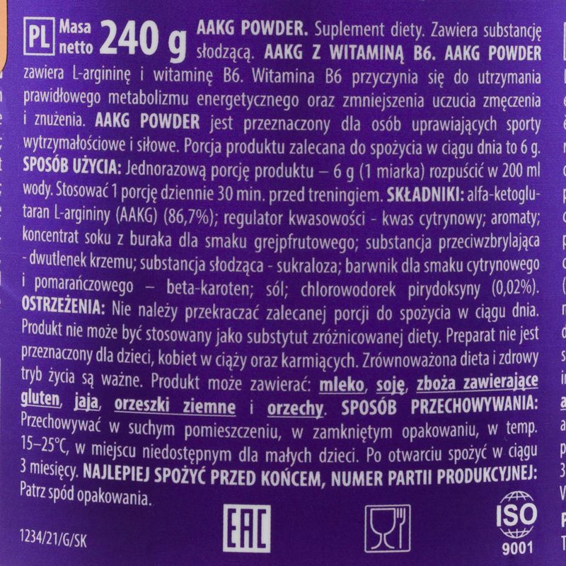 Trec Powder Orange pre-allenamento 240 g 3